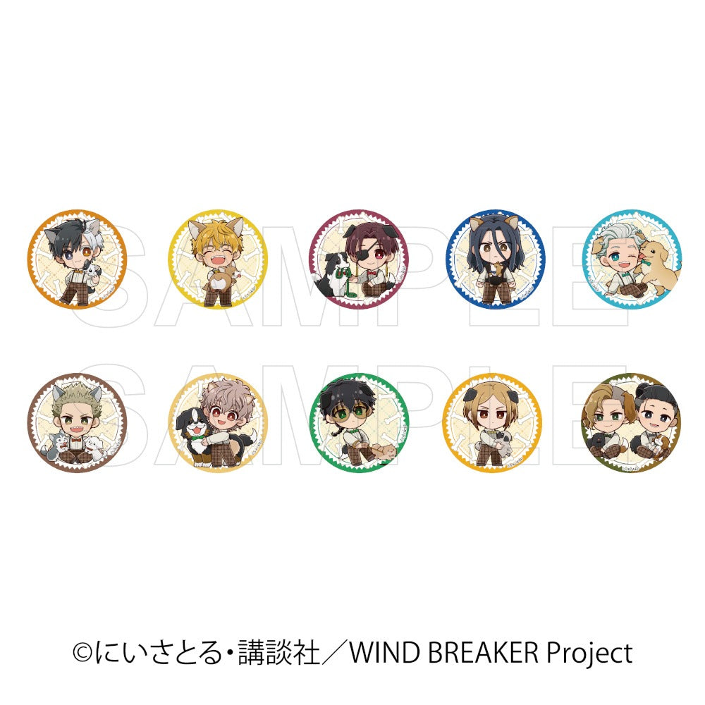 【 03/31 入荷予定】 TVアニメ『WIND BREAKER』 缶バッジ 犬の日Ver コンプリートセット ※セット販売 グッズ